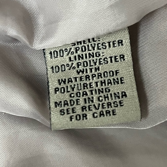 VTG JOUJOU gray Trench Coat Womens Y2k Ruffle Hem Retro 90s Button Up M Outdoor - Picture 7 of 9